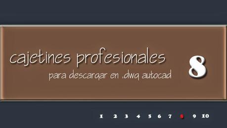 Cajetín para planos en formato DWG. PROFESIONAL 8
