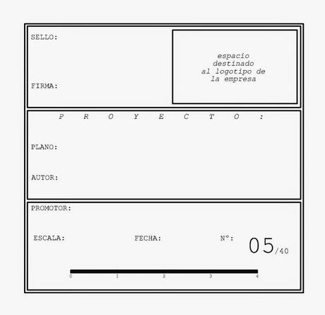 Cajetín para planos en formato DWG. PROFESIONAL 8