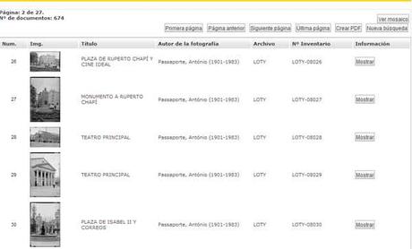 Página de resultados IPCE