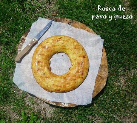 Rosca de pavo y queso