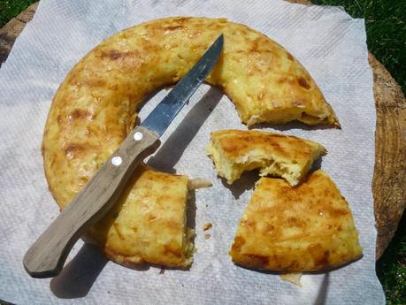 Rosca de pavo y queso