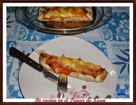 Canelones de tortitas de maiz rellenos de bechamel de carne guisada gratinados