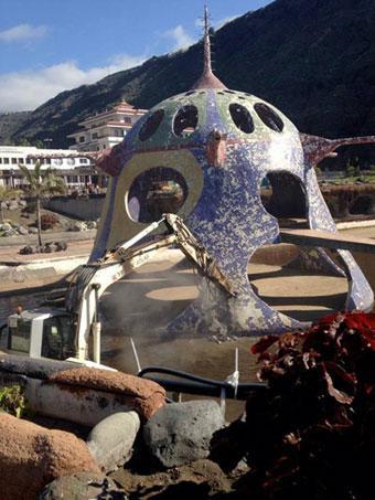 Parques acuáticos abandonados, escenario ideal para skaters ovni-de-tazacorte-la-palma