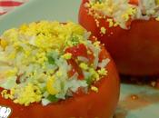 Receta tomates rellenos ensalada arroz