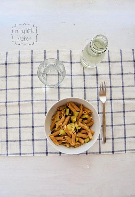 Macarrones integrales con calabacin