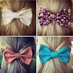 Bows. Lazos para el pelo