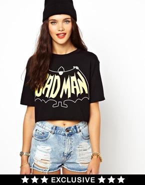 Imagen 1 de Camiseta corta Badman exclusiva para ASOS de Ichiban