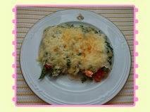 CANELONES VEGETALES CON BECHAMEL DE ESPINACAS