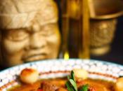 Ternera curry rojo patatas vapor