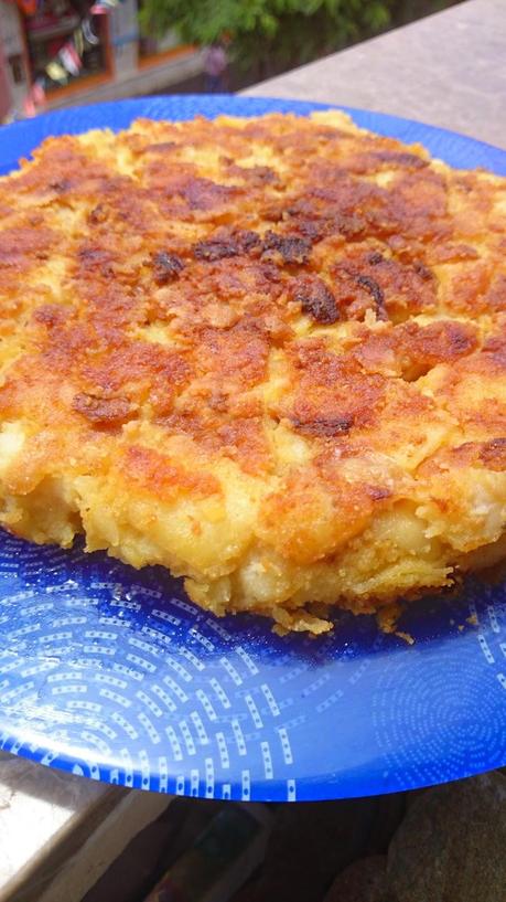Tortilla de patatas vegana (con harina de garbanzo)
