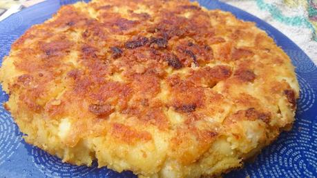 Tortilla de patatas vegana (con harina de garbanzo)