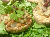 Champiñones rellenos batata