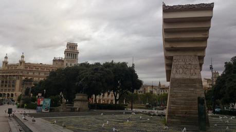 Monumento a Francesc Macià, situado en la Plaza Cataluña
