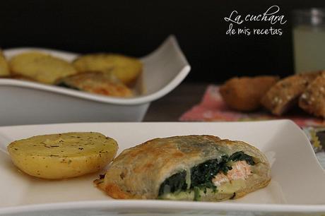 Envueltos de salmón y espinacas con queso IMG_0732