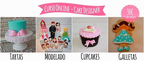 Curso Online Tartas, Galletas, Cupcakes y Modelado - 30€