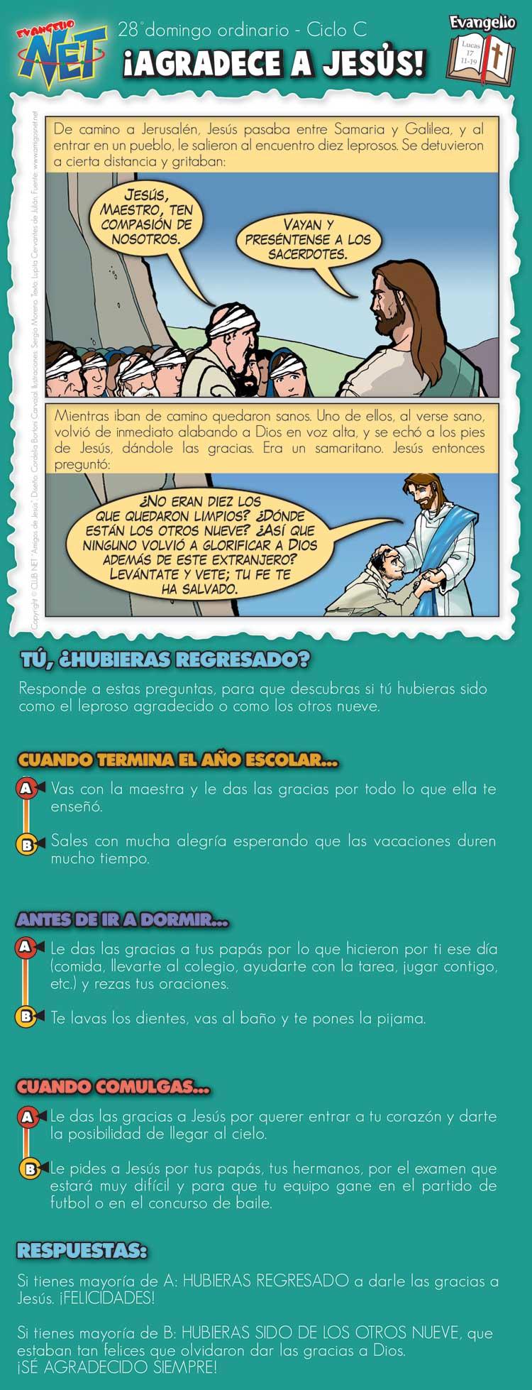 Evangelio Dominical: 10 de octubre del 2010