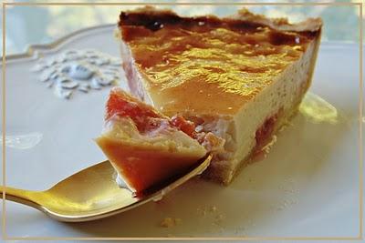 Tarta de ciruelas al brandy