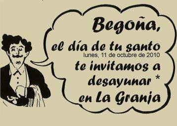 Si te llamas Begoña