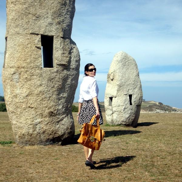 Walking around stonehenge