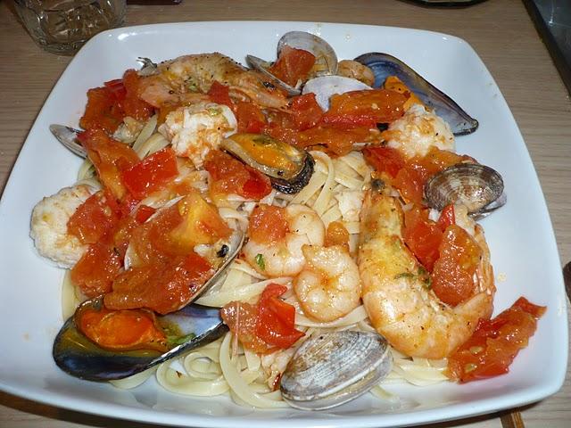 Tagliatelle frutti di mare, mi receta