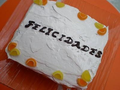 Tarta de naranja y almendra