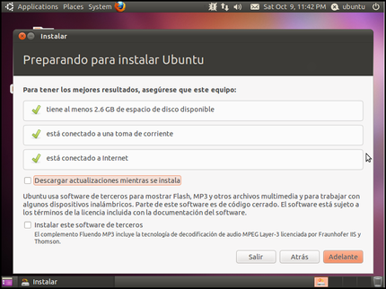 Instalación Ubuntu 10.10: Guía de supervivencia.