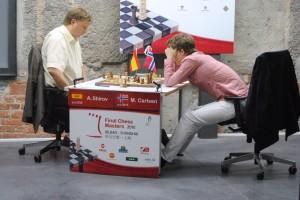 Shirov vs Carlsen: Maratón de Ajedrez en Bilbao 2010 R3