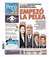 Encuesta presidencial datum nacional: fujimori arriba