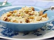 Risotto berenjena limón