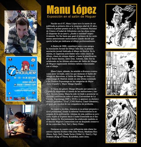 .:Manu López en el Salón del manga de Moguer 2010.:
