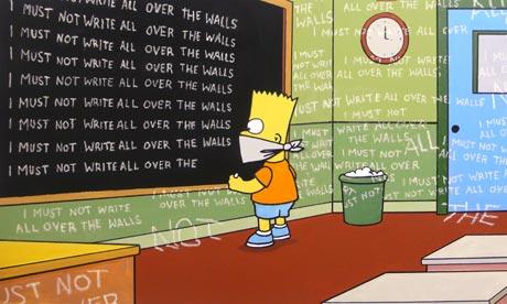Los Simpsons según Banksy