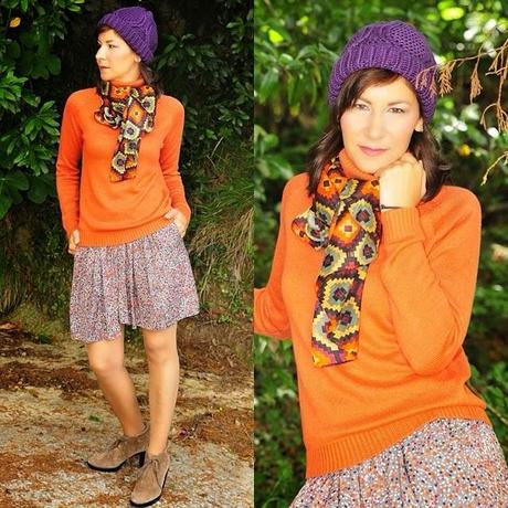 ORANGE AND GREY