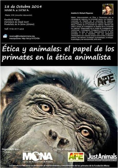 Cartel del curso de ética animalista