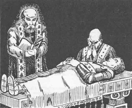 Huesos viejos en una caja