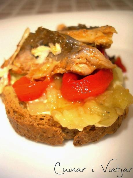 Pincho de caballa en escabeche