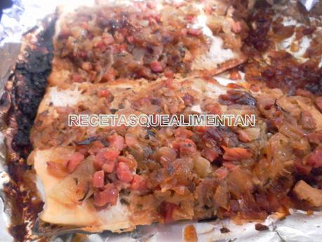 SALMÓN CON BACON Y ESTRAGÓN ESTILO ESCOCÉS