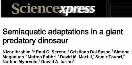 La nueva imagen de Spinosaurus