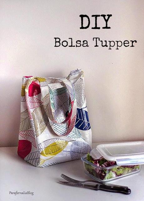 Diy....Patrón para una bolsa plastificada para el tupper