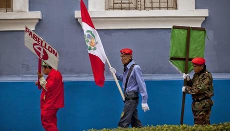 Las Fiestas Patrias en el Hospital Larco Herrera de Lima, Perú.