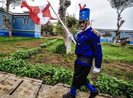 Las Fiestas Patrias en el Hospital Larco Herrera de Lima, Perú.