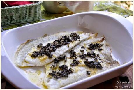 Rodaballo con Tapenade