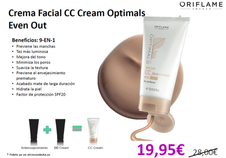 cccream 1024x717 ¡Nuevo!: CC Cream de Optimals Even Out