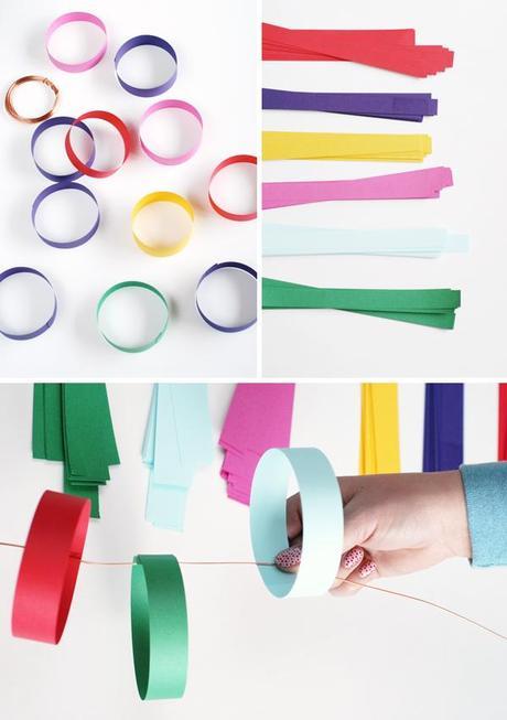 DIY GUIRNALDAS DE PAPEL Y TELA