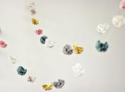 guirnaldas papel tela