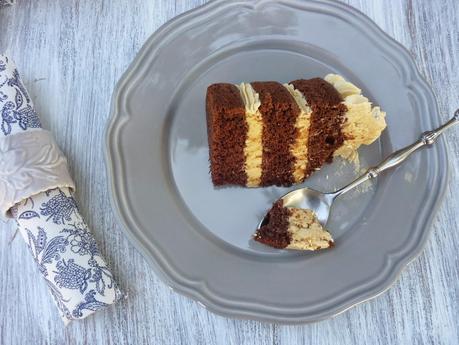 Tarta de chocolate y dulce de leche