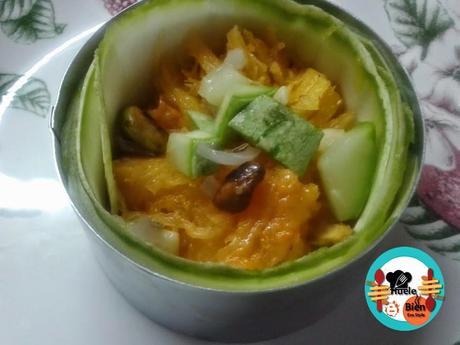 Carpaccio de calabacín relleno