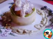 Carpaccio calabacín relleno