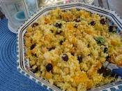 Ensalada cous-cous garbanzos frutas