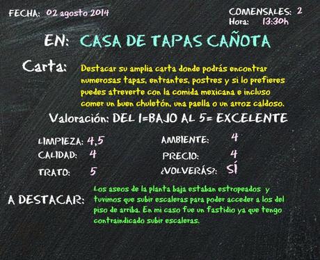 CASA DE TAPAS CAÑOTA