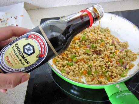 PROTEINA DE SOJA SALTEADA CON VERDURAS